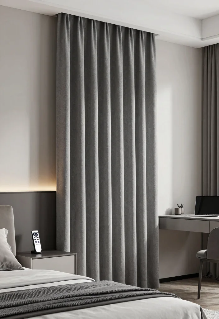 10 Blackout Curtain Bedroom Ideas for Better Sleep 6. Smart Home Integration for Modern Living 0