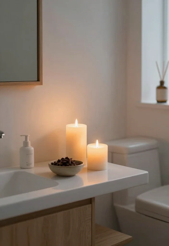 10 Christmas Bathroom Decor Ideas for Subtle Festive Style 3. Subtle Holiday Scent 0