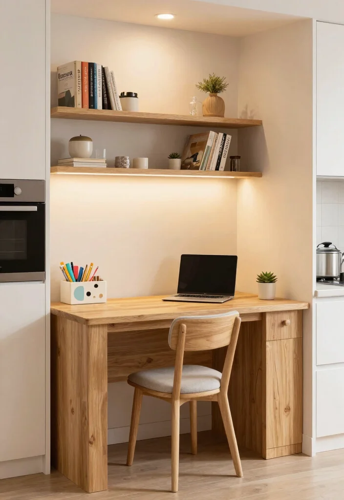 10 Desk in Kitchen Ideas for Small Home Offices 1 10 Desk in Kitchen Ideas for Small Home Offices 1. Corner Nook Desk 0