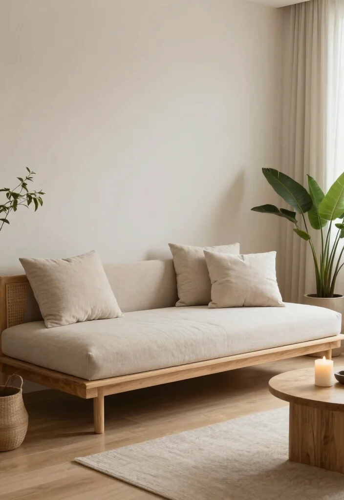 10 Living Room Daybed Ideas for Flexible Seating 10. Zen Retreat 0