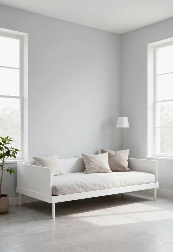 10 Living Room Daybed Ideas for Flexible Seating 2. Minimalist Charm 0
