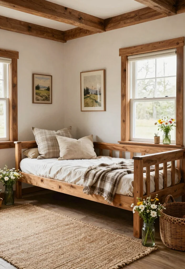 10 Living Room Daybed Ideas for Flexible Seating 8. Farmhouse Fresh 0