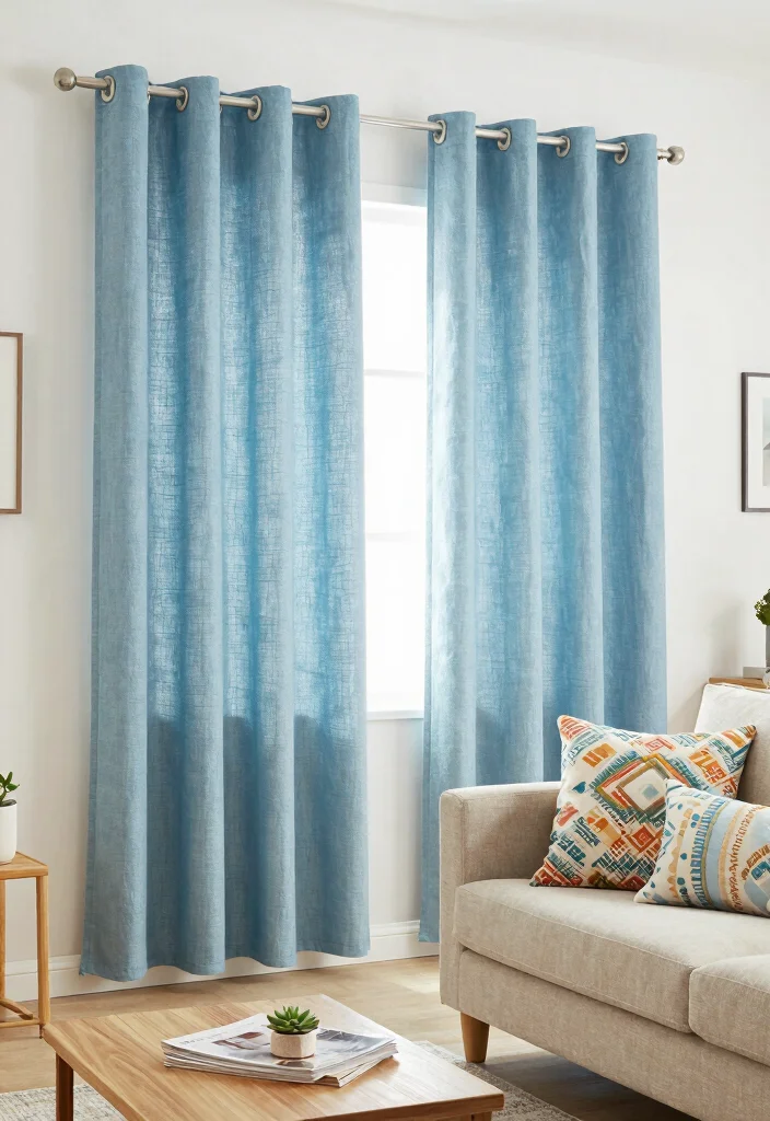 10 Living Room Valance Ideas for Window Style 5. Organic Cotton Delight 0