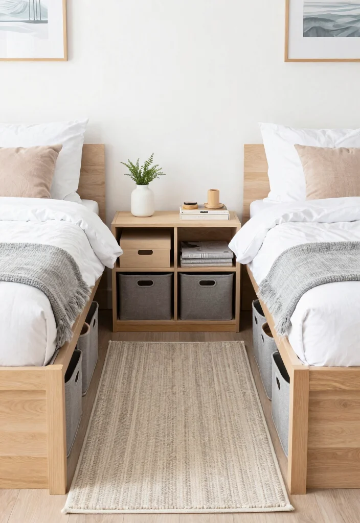 10 Shared Sister Bedroom Ideas That Feel Balanced 7. Under Bed Storage Solutions 0