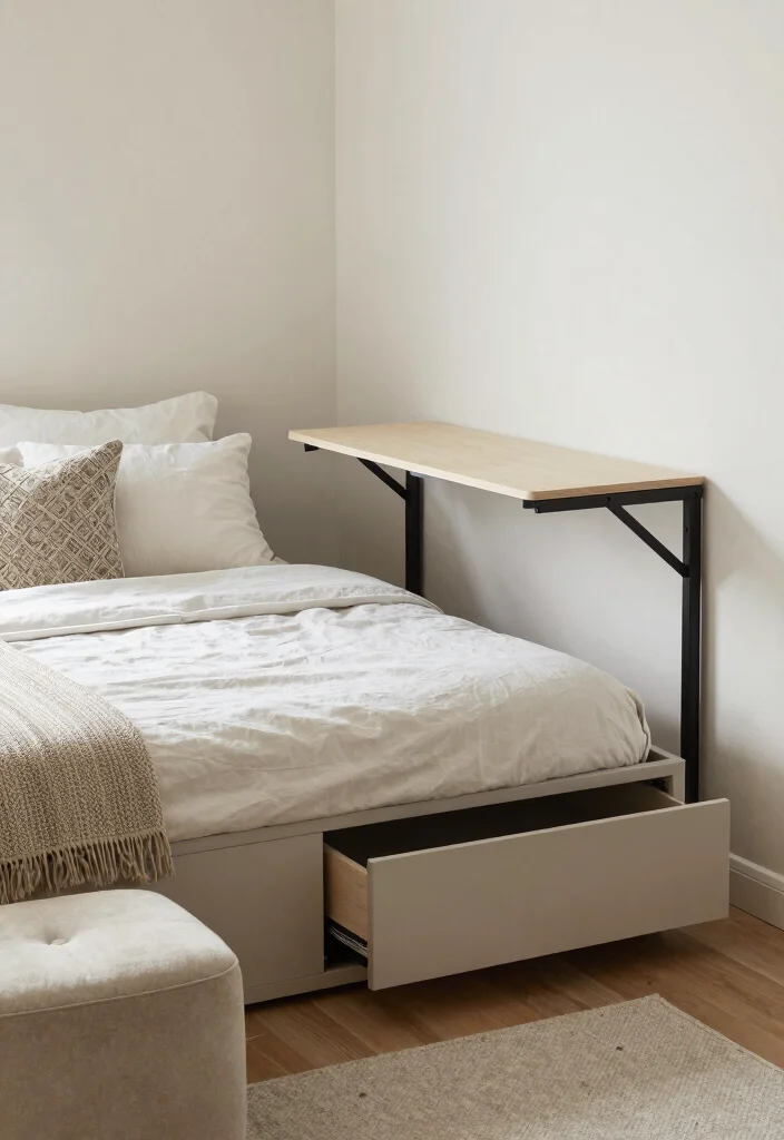 10 Simple Bedroom Ideas for Small Spaces on a Budget 3. Utilize Multi Functional Furniture 0