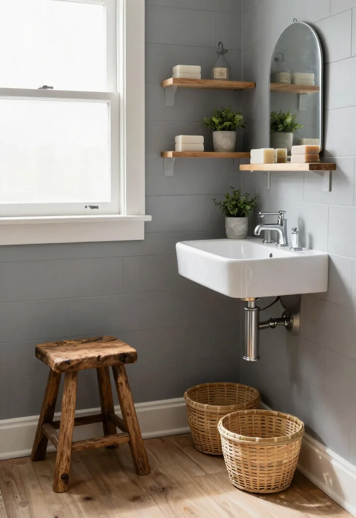 10 Small Bathroom Wainscoting Ideas for Classic Detail 3. Shiplap Charm 0
