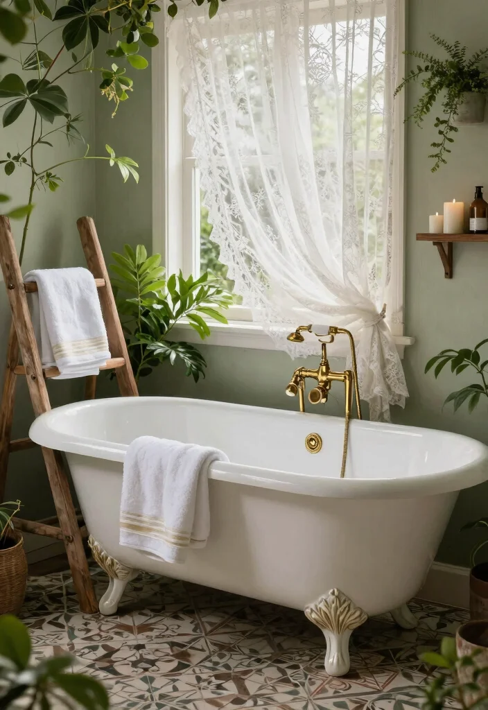 10 Small Bathroom with Bathtub Ideas That Actually Work 1. Cozy Clawfoot Bathtub Retreat 0