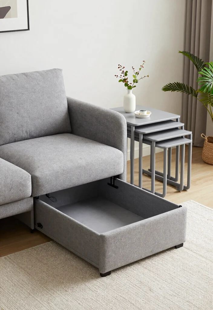 10 Small Cozy Living Room Ideas That Feel Inviting 3. Multi Functional Furniture 0