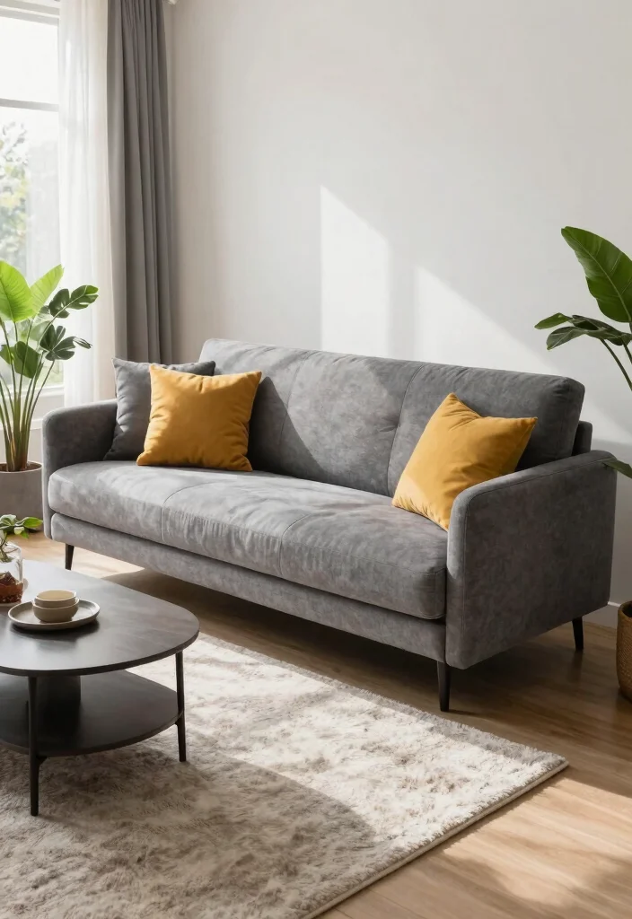10 Small Living Room Sofa Ideas That Fit Comfortably 1. Sleek Loveseat with Chaise 0