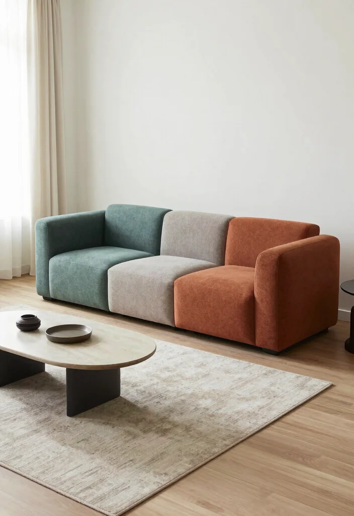 10 Small Living Room Sofa Ideas That Fit Comfortably 7. Modular Cube Sofa 0