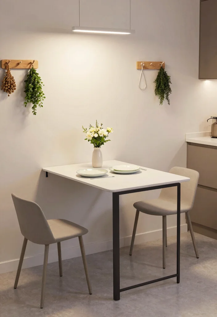 10 Small Narrow Kitchen Ideas That Improve Flow 12 10 Small Narrow Kitchen Ideas That Improve Flow 2. Use a Pull Down Table 0