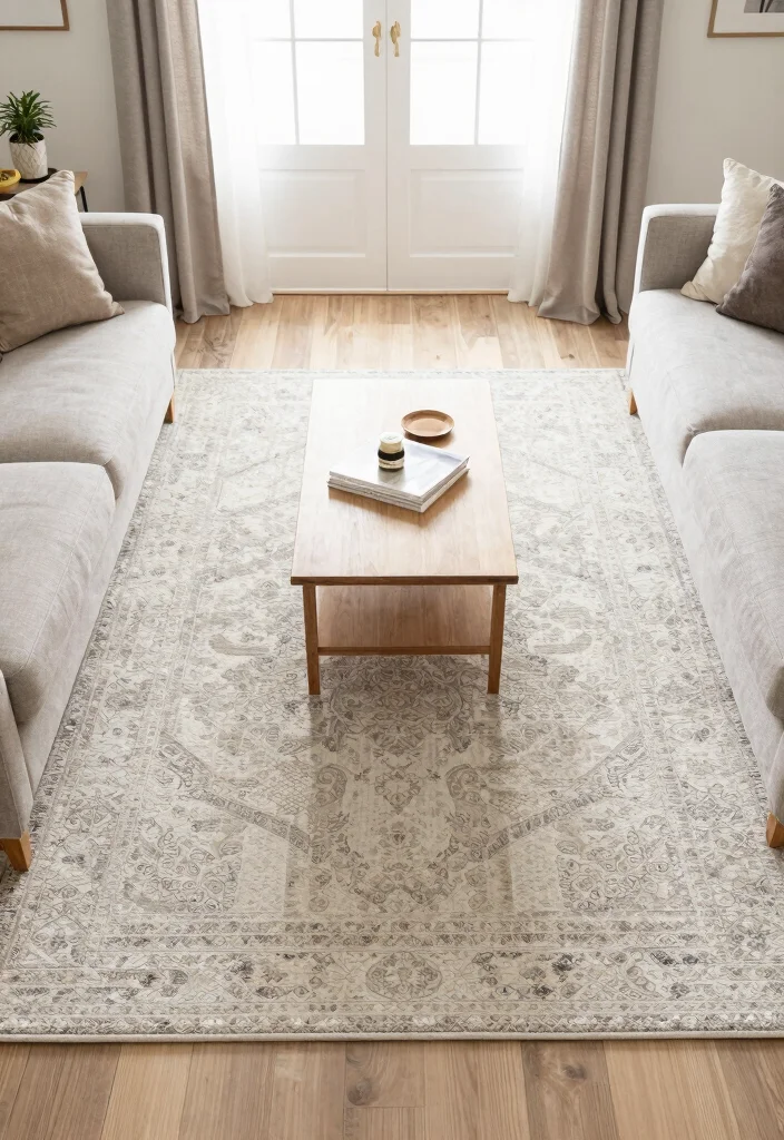 10 Small Narrow Living Room Ideas That Feel Open 4. Create Zones with Rugs 0