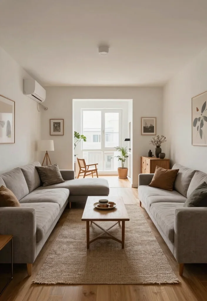 10 Small Narrow Living Room Ideas That Feel Open 7. Keep Furniture Arranged for Flow 0