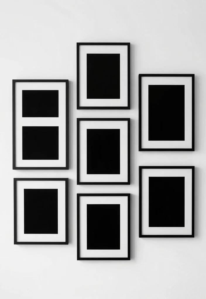 12 Aesthetic Bedroom Picture Wall Ideas with Personal Style 28 12 Aesthetic Bedroom Picture Wall Ideas with Personal Style 8. Minimalist Black and White 0