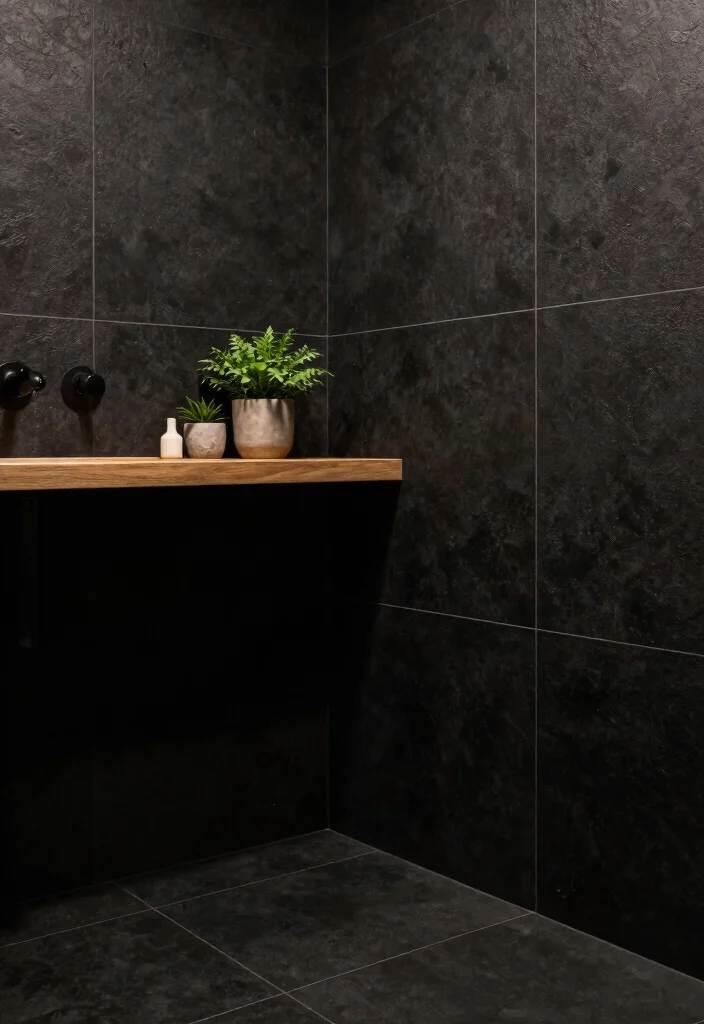 12 All Black Bathroom Ideas for a Bold Modern Statement 1. Matte Black Elegance 0
