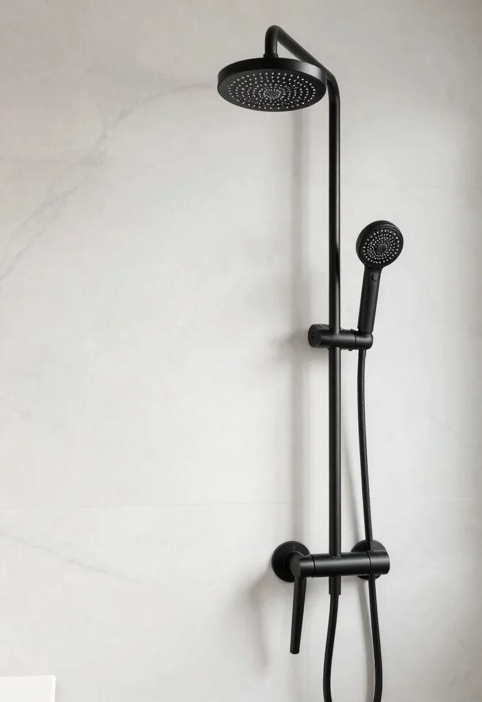 12 All Black Bathroom Ideas for a Bold Modern Statement 4. Bold Black Fixtures 0