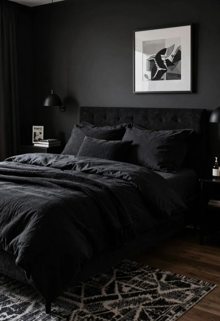 12 All Black Bedroom Ideas with Dramatic Mood Conclusion 0