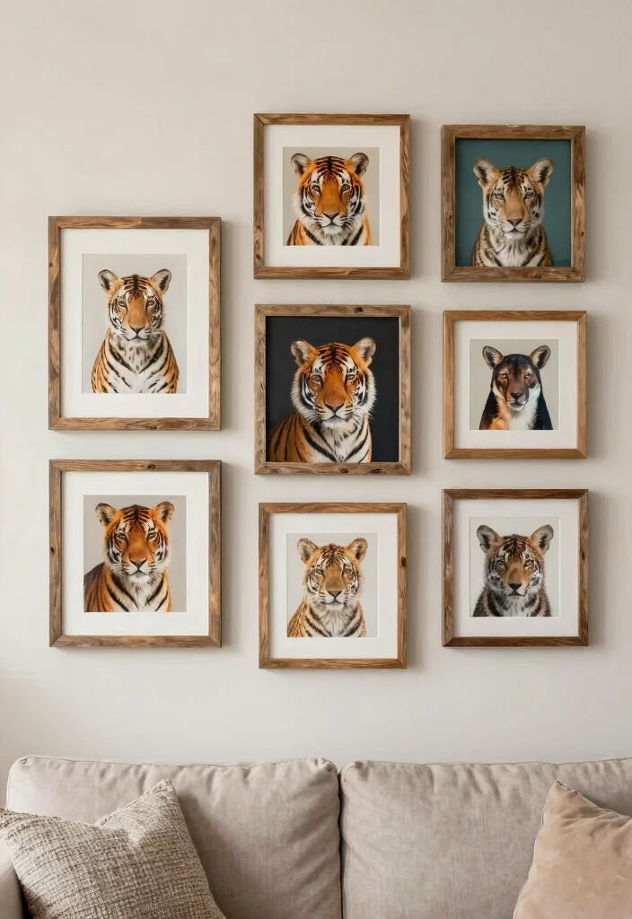 12 Animal Print Living Room Ideas with Bold Flair 14 12 Animal Print Living Room Ideas with Bold Flair 4. Exotic Wall Art for Impact 0