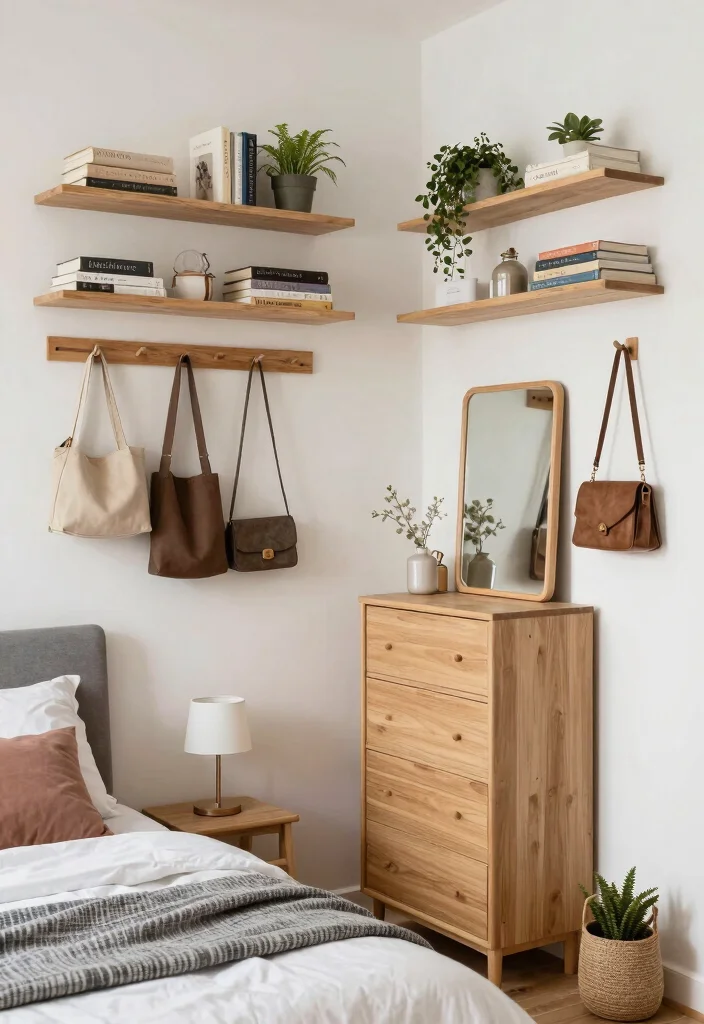 12 Apartment Bedroom Ideas with Practical Layouts 2. Use Vertical Space Wisely 0