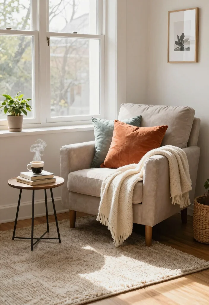 12 Apartment Bedroom Ideas with Practical Layouts 5. Create a Cozy Nook 0