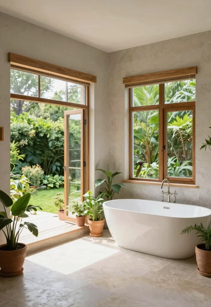 12 Bali Bathroom Ideas for a Serene Resort Style Feel 27 12 Bali Bathroom Ideas for a Serene Resort Style Feel 7. Incorporate Outdoor Views 0