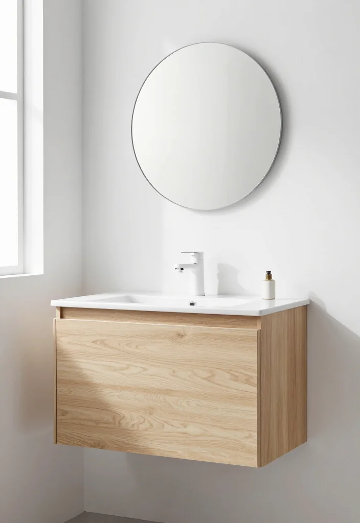 12 Bathroom Sink Cabinet Ideas for Smart Hidden Storage 5. Minimalist Sink Cabinets 0
