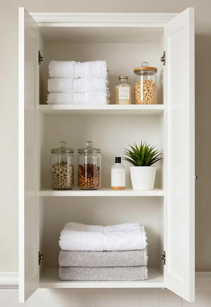 12 Bathroom Sink Cabinet Ideas for Smart Hidden Storage 7. Open Shelving Cabinets 0