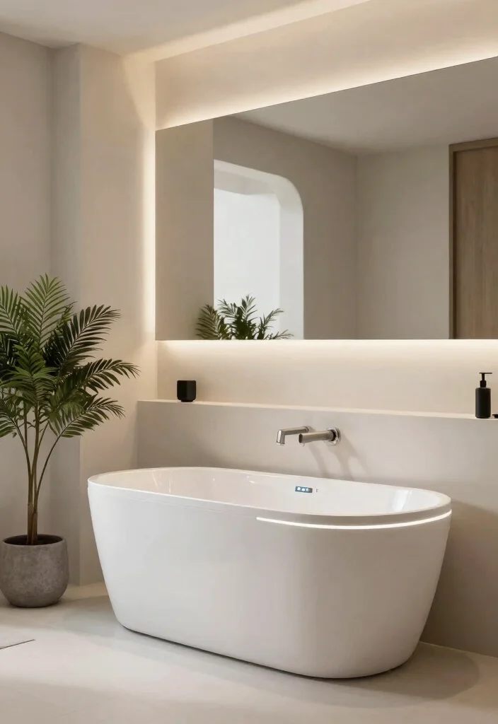 12 Bathtub Bathroom Ideas for Relaxing Everyday Comfort 11. Smart Technology 0