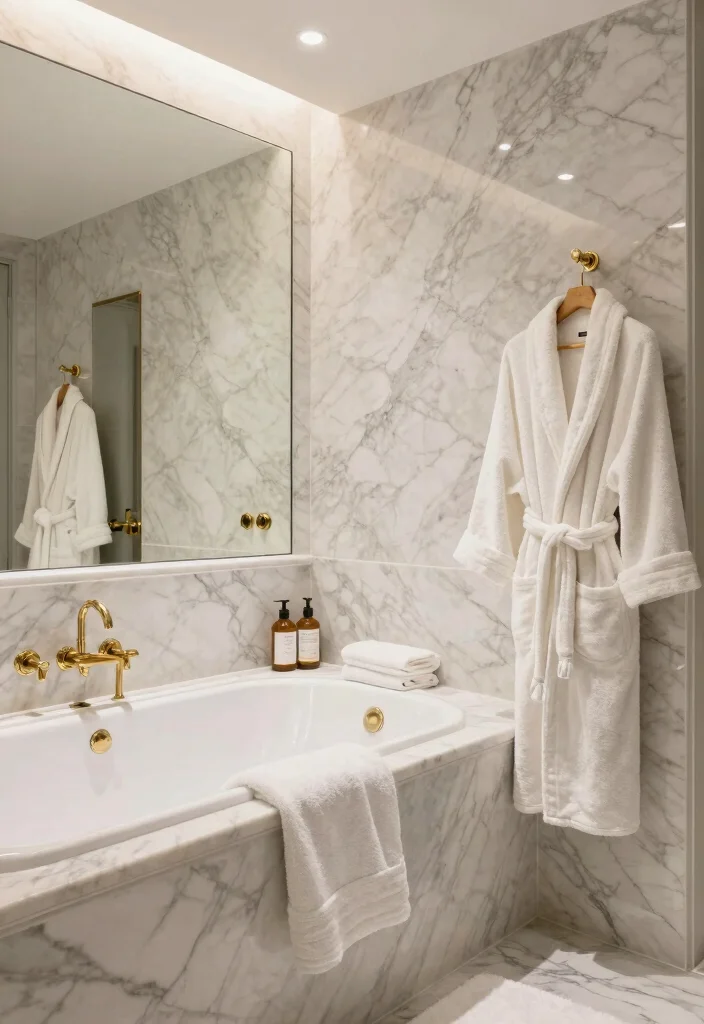12 Bathtub Bathroom Ideas for Relaxing Everyday Comfort 7. Luxurious Materials 0