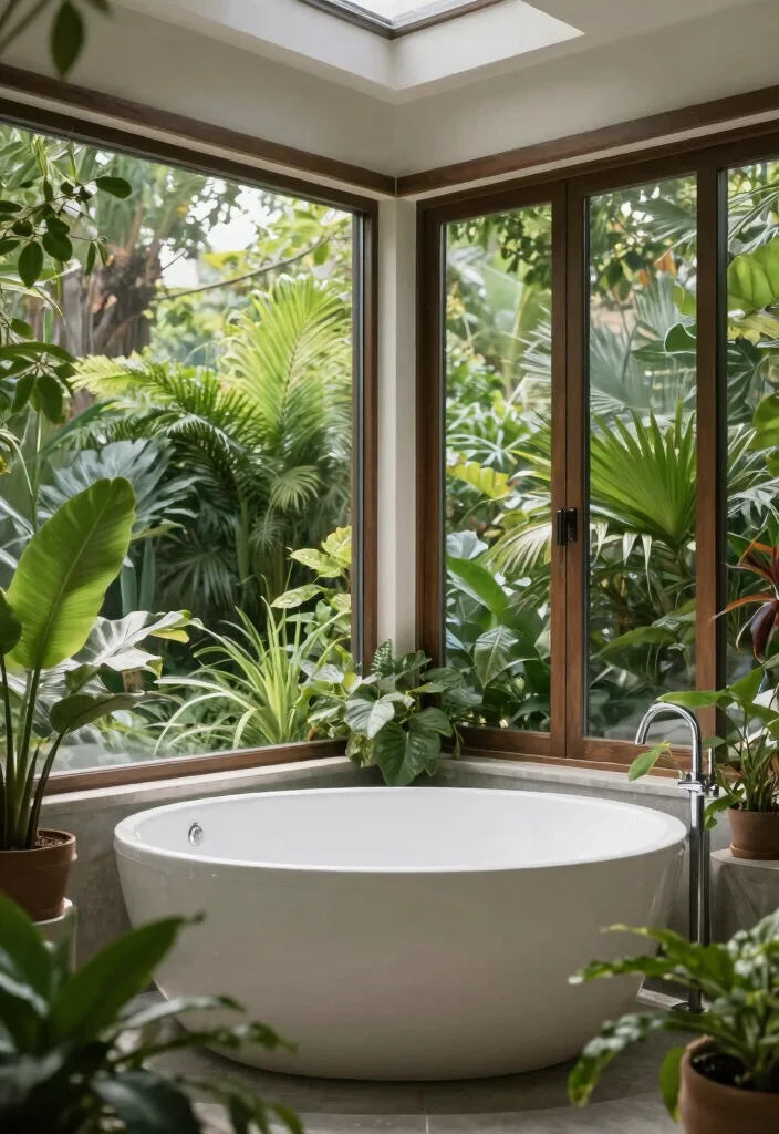 12 Bathtub Bathroom Ideas for Relaxing Everyday Comfort 8. Outdoor Integration 0