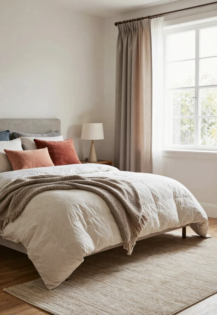 12 Bedroom Ideas for Small Rooms with Smart Layouts 27 12 Bedroom Ideas for Small Rooms with Smart Layouts 7. Layered Textures 0