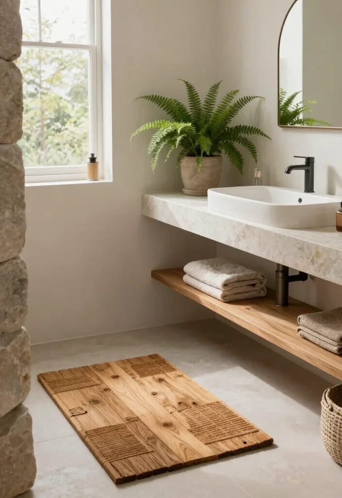 12 Budget Friendly Small Bathroom Decor Ideas That Work 50 12 Budget Friendly Small Bathroom Decor Ideas That Work 10. Natural Element Accents 0