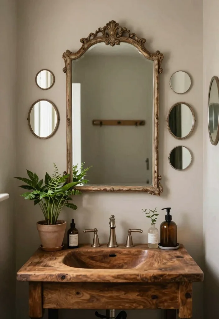 12 Budget Friendly Small Bathroom Decor Ideas That Work 12 12 Budget Friendly Small Bathroom Decor Ideas That Work 2. Vintage Mirrors 0