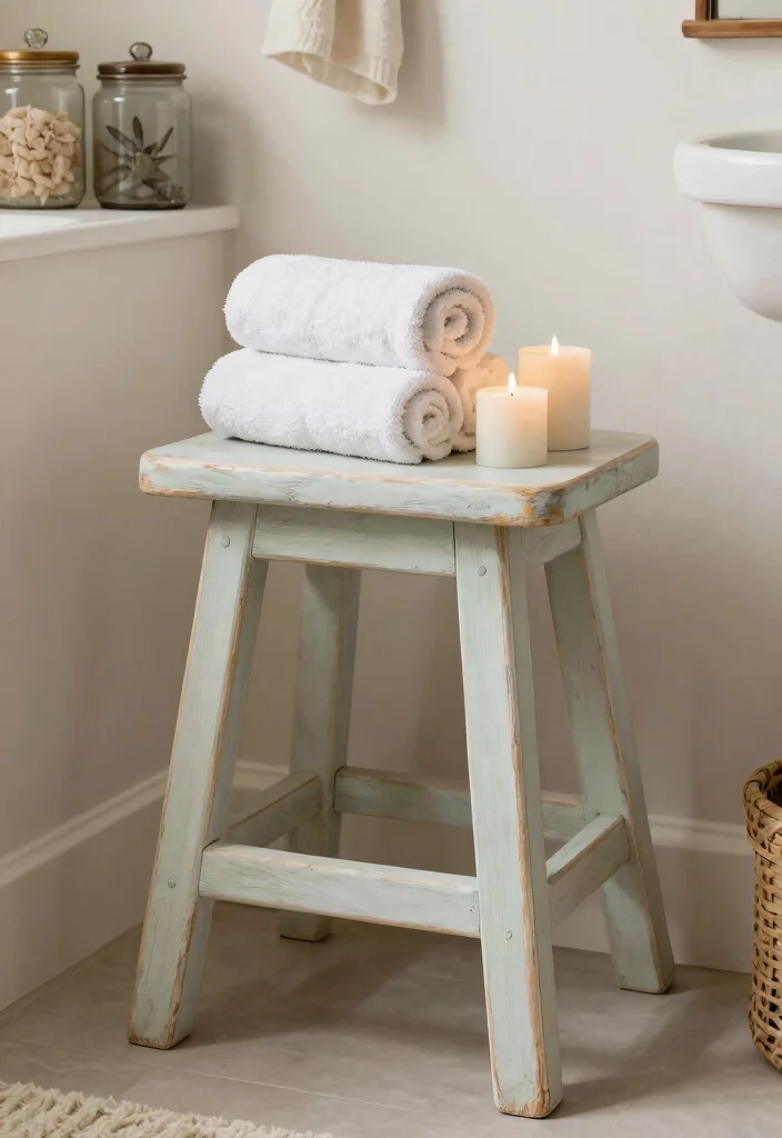 12 Budget Friendly Small Bathroom Decor Ideas That Work 38 12 Budget Friendly Small Bathroom Decor Ideas That Work 8. Upcycled Furniture 0