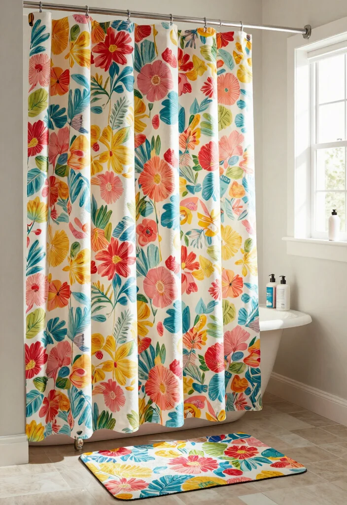 12 Camper Bathroom Ideas with Clever Space Solutions 16 12 Camper Bathroom Ideas with Clever Space Solutions 6. Colorful Shower Curtains 0