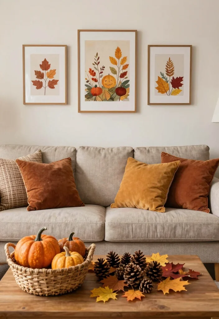 12 Front Living Room Ideas for a Welcoming Layout 10. Seasonal Decor for Freshness 0