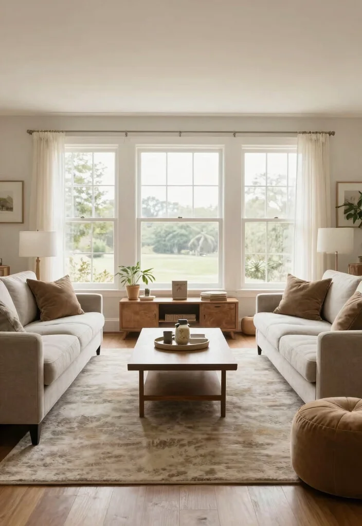 12 Front Living Room Ideas for a Welcoming Layout 11. Inviting Layout for Easy Flow 0