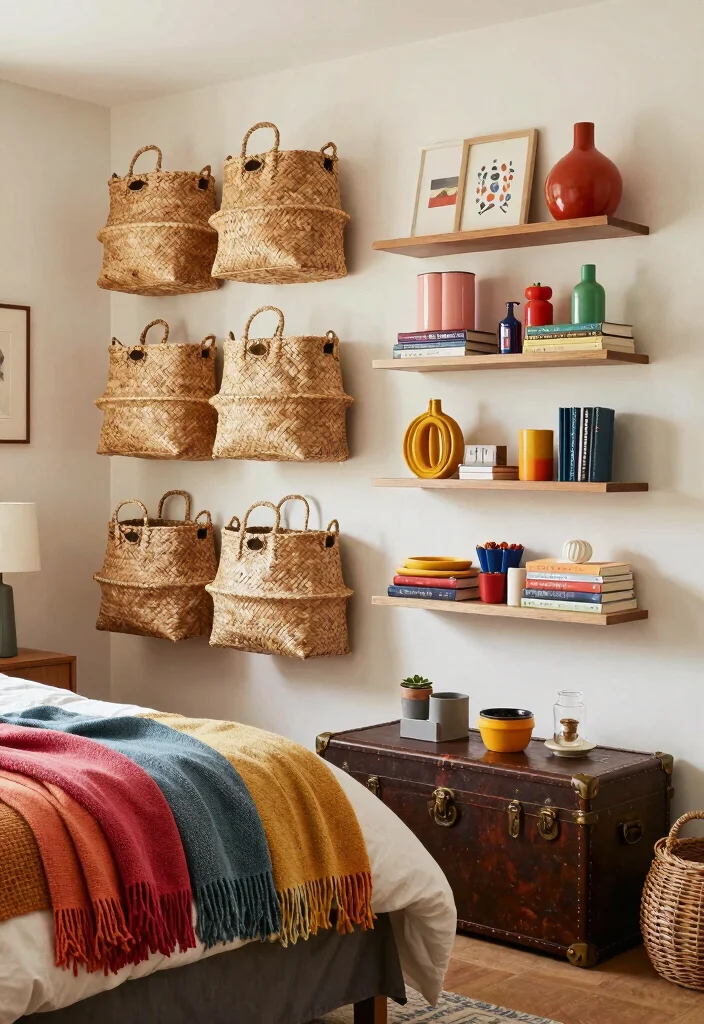 12 Fun Bedroom Ideas with Color and Personality 48 12 Fun Bedroom Ideas with Color and Personality 8. Creative Storage Solutions 0