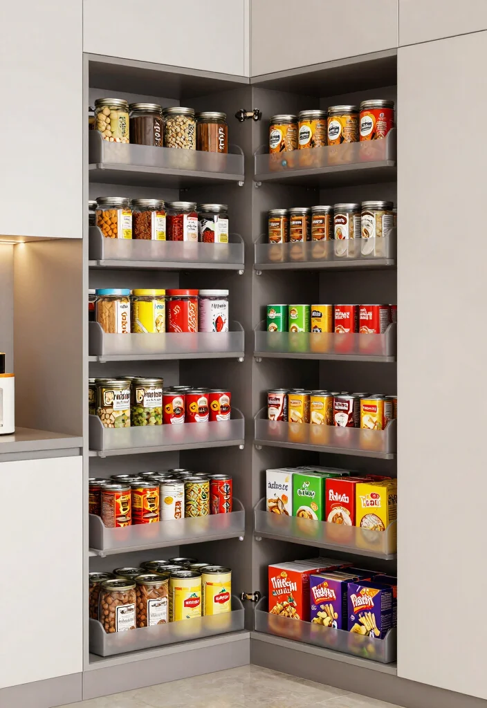 12 Indian Kitchen Store Room Ideas for Organized Storage 9. Pull out Pantry Organizers 0