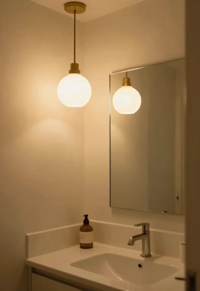 12 Ivory Bathroom Ideas for a Soft Neutral Palette 51 12 Ivory Bathroom Ideas for a Soft Neutral Palette 11. Soft Lighting Fixtures 0