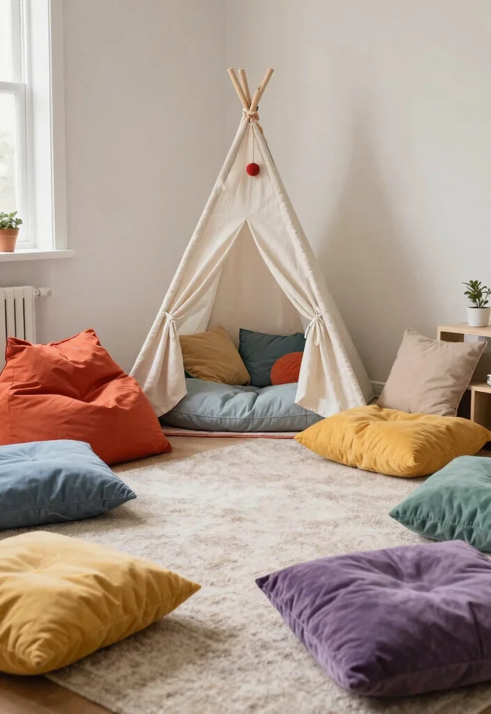 12 Kids Living Room Ideas with Durable Style 4. Cozy Seating Areas 0