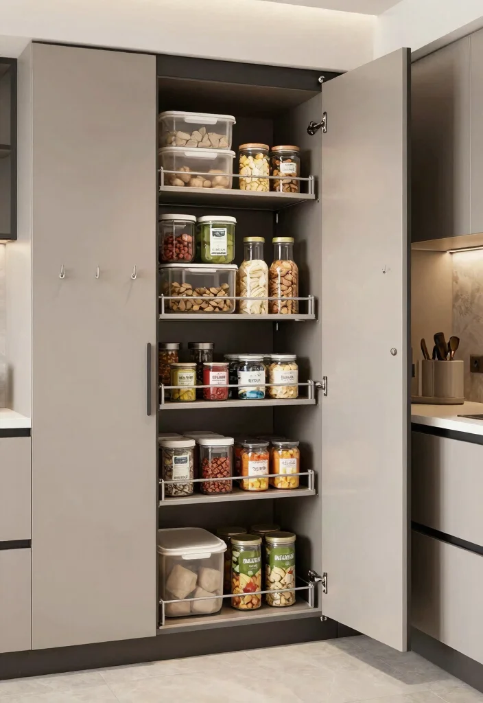 12 Kitchen Cabinet Ideas for Storage and Layout 61 12 Kitchen Cabinet Ideas for Storage and Layout 11. Slide Out Pantry Cabinets 0 1