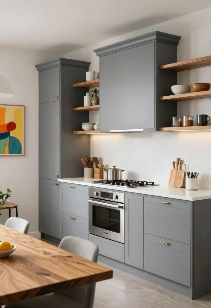 12 Kitchen Cabinet Paint Ideas for an Easy Refresh 27 12 Kitchen Cabinet Paint Ideas for an Easy Refresh 7. Elegant Gray Versatile and Timeless 0
