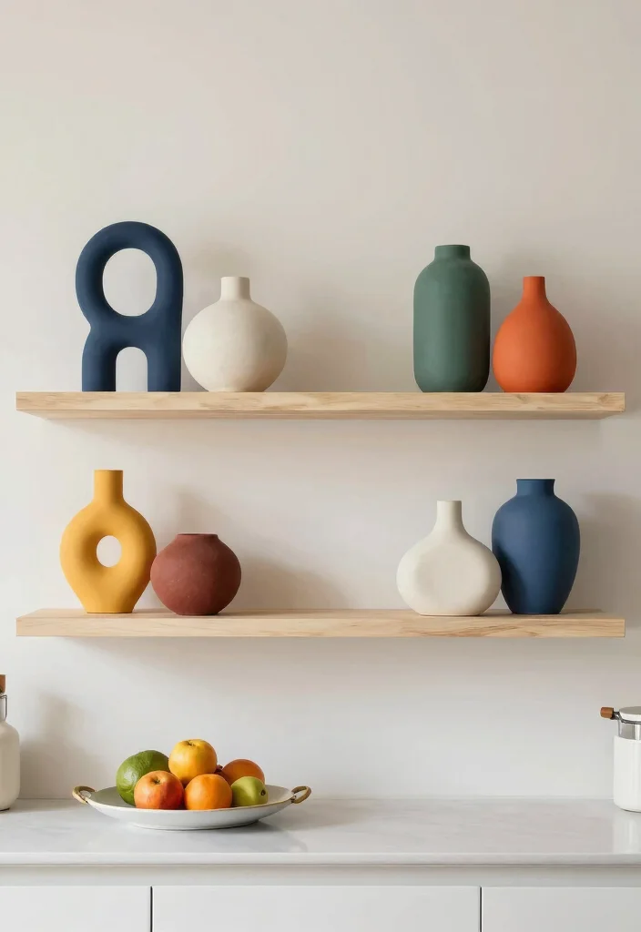 12 Kitchen Shelving Decor Ideas That Look Styled 12. Artistic Displays 0