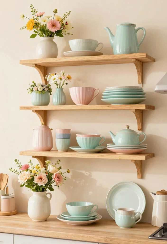 12 Kitchen Shelving Decor Ideas That Look Styled 8. Seasonal Decor Swaps 0