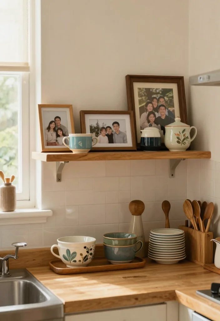 12 Kitchen Shelving Decor Ideas That Look Styled 9. Personal Touches 0