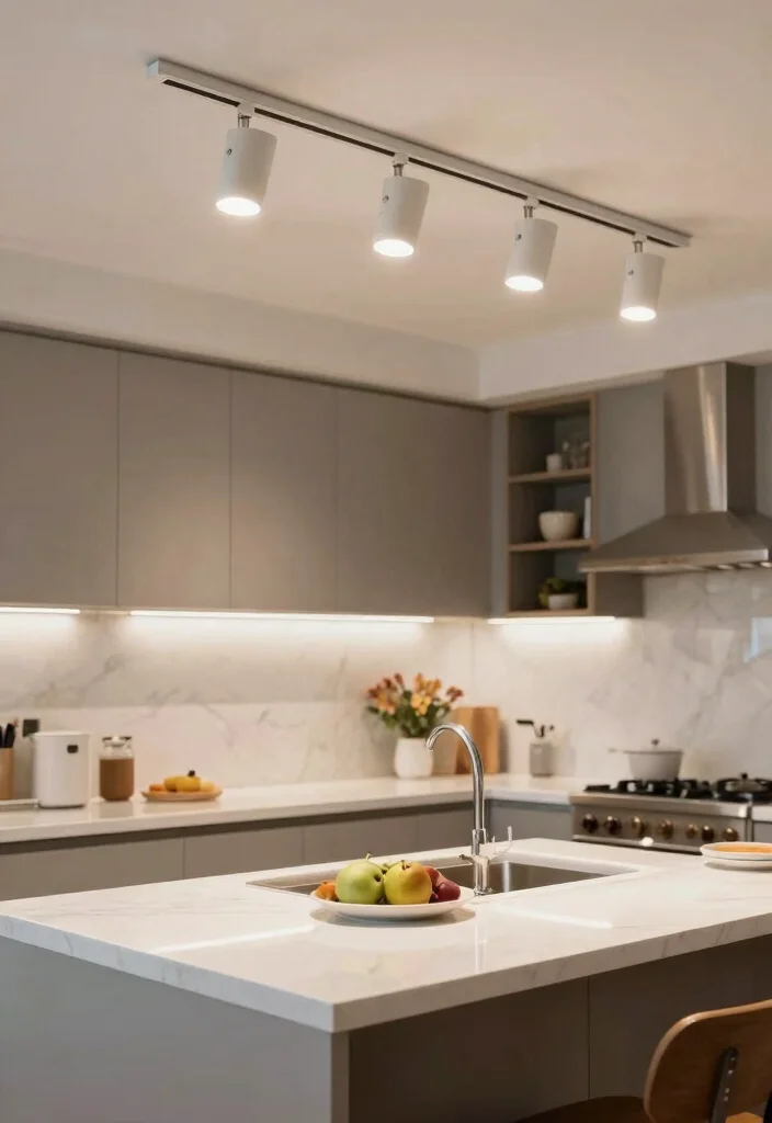 12 Kitchen Track Lighting Ideas for Modern Function 12. Personalized Custom Designs 0
