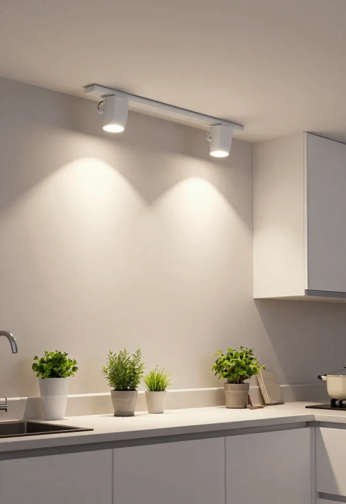 12 Kitchen Track Lighting Ideas for Modern Function 4. Flexible Articulating Fixtures 0