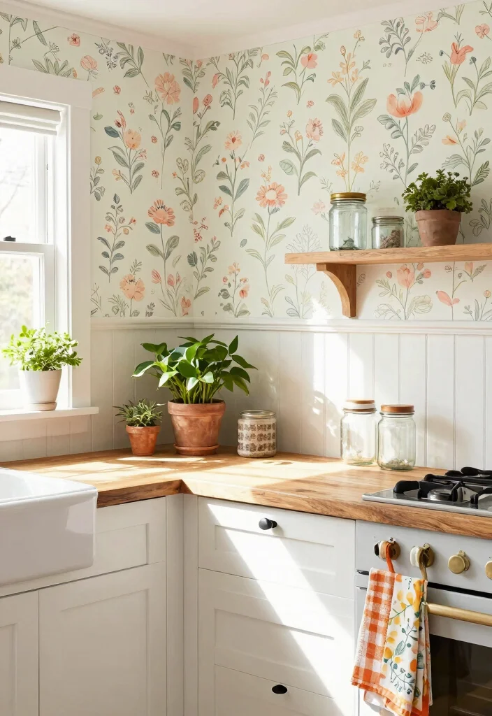 12 Kitchen Wall Paneling Ideas for Added Dimension 50 12 Kitchen Wall Paneling Ideas for Added Dimension 10. A Touch of Wallpaper 0