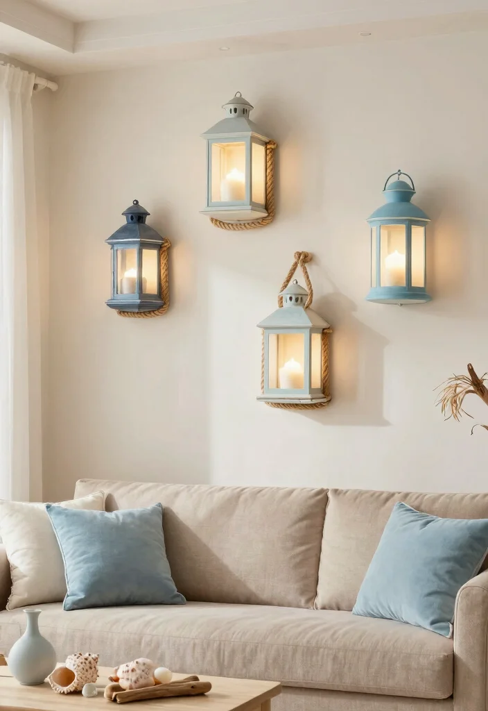 12 Living Room Wall Light Ideas for Soft Ambience 49 12 Living Room Wall Light Ideas for Soft Ambience 9. Nautical Inspired Wall Lights 0